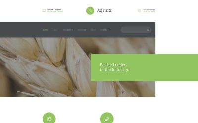 Modelo de site da Agriux