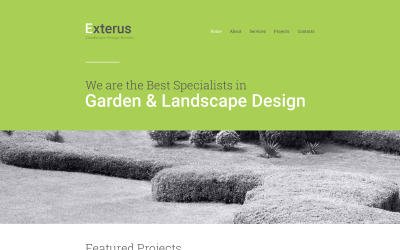 Modelo de site da Exterus