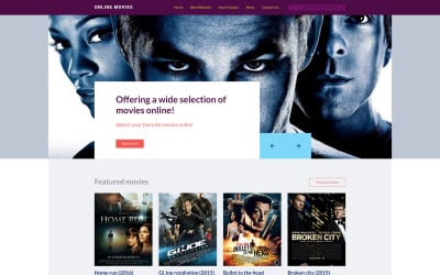 Online Movies Website Template