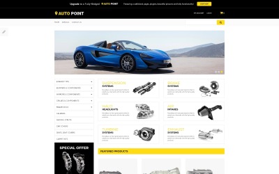 Responsive Auto Point - Auto Parts eCommerce Clean OpenCart Template #57718