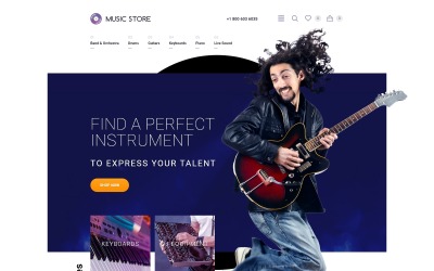 Responsive Musical Instruments Opencart #57715
