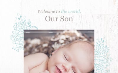 Responsive Newsletter-Vorlage für Neugeborene
