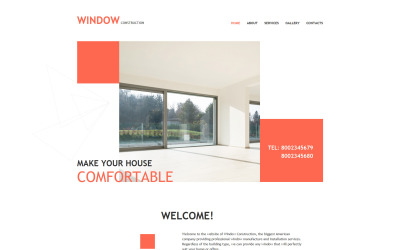 Responsive Website Vorlage für Fenster #57754