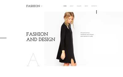 Responsivt Fashion Hemsidemall #57786