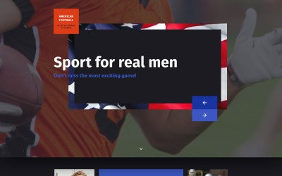 Rugby Responsive Landing Page Vorlage