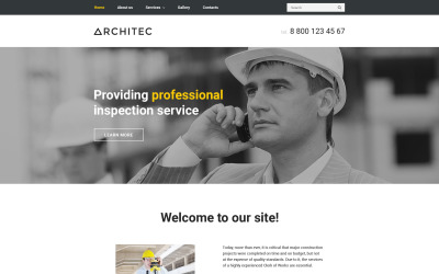 Шаблон веб-сайта Architec