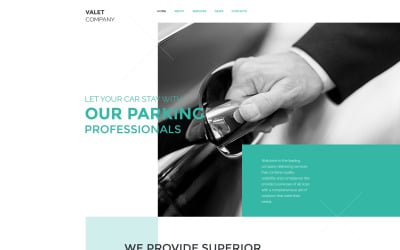 Шаблон веб-сайта компании Valet