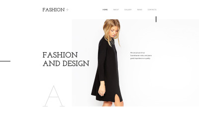 Šablona webových stránek módy