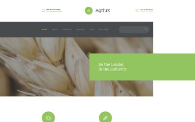 Szablon strony internetowej Agriux