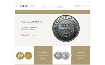 Tema da Coin Store PrestaShop