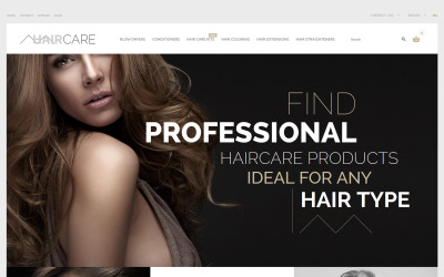 Тема PrestaShop для догляду за волоссям
