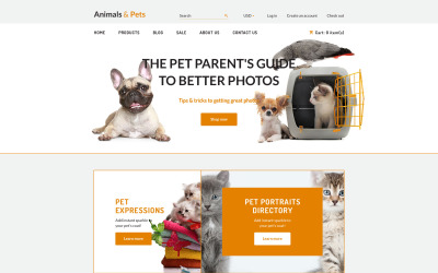 Tema Shopify "Animals Pets" #57760