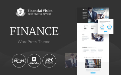 Visione finanziaria - Tema WordPress di Elementor classico multiuso per la finanza