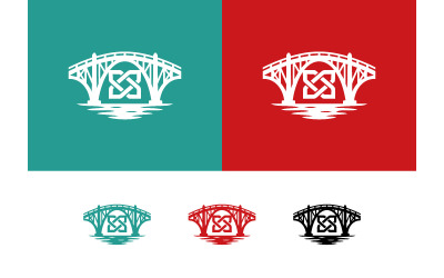 Pont arqué orné de motifs de nœuds celtiques.