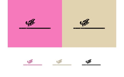 Jaguar head logo design on pink background.