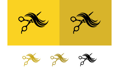 Варианты дизайна логотипа Scissors hair.