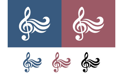 Treble clef with waves for music and flow.