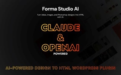 Forma Studio AI – Mesterséges intelligencia által vezérelt HTML-tervezési WordPress bővítmény