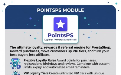 PointsPS - Complete loyalty points, rewards and referral module for PrestaShop