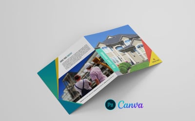 Real Estate Square Bifold Brochure