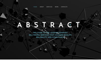 Abstrakt - Affärsmottagande webbplatsmall