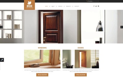 Адаптивный HTML шаблон №57898 на тему окна