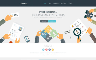 Modèle de site Web réactif pour les entreprises et les services