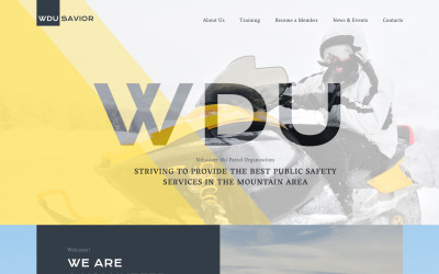Modèle de site Web WDU Savior