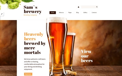 Modelo Joomla da Sam&amp;#39;s Brewery