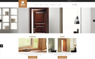 Okno responzivní webová šablona