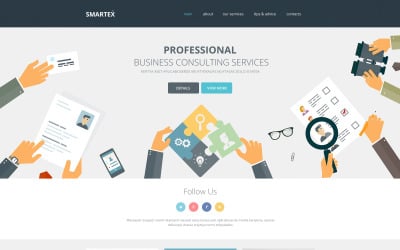 Plantilla de sitio web adaptable para empresas y servicios