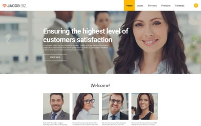 Plantilla de sitio web adaptable para empresas y servicios