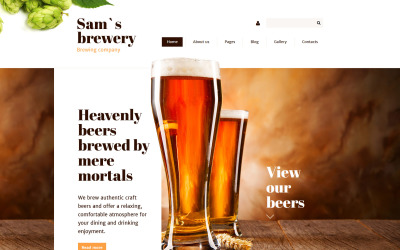 Plantilla Joomla "Sam's Brewery" #57870