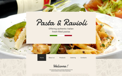 Plantilla Web Responsive para Sitio de Restaurantes italianos #57848