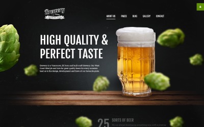 Responsive Joomla Template over Brouwerij №57811