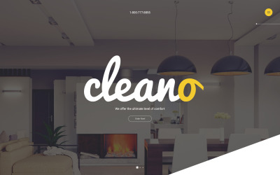 Responsivt Cleano Website Template Hemsidemall #57869