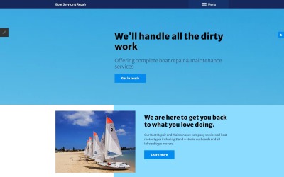 Responsywny szablon Joomla Boat Service Repair #57845
