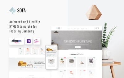 Sofa - Plantilla de sitio web HTML multipágina para agencia de diseño de interiores