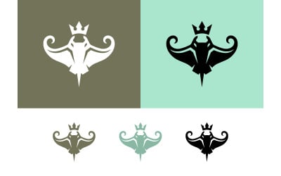 Elemento gráfico del logotipo de la corona de una raya.