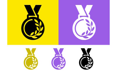 Medaglia con corona d&amp;#39;alloro per premio sportivo.
