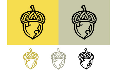 Acorn icon for natural design.