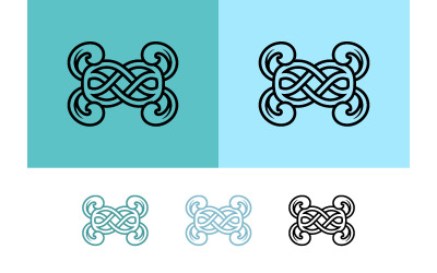 Emblema a nodo elaborato a scopo decorativo.