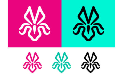 Abstract floral shapes and color variations.