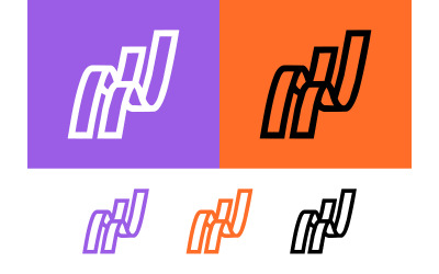 Abstracte lintvormige grafische elementenset.