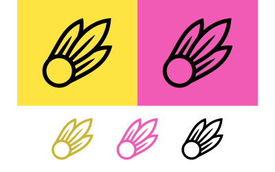 Comet icon set on colorful backgrounds.