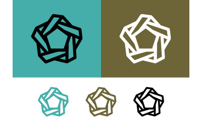 Geometric pentagon shape star pattern abstract.