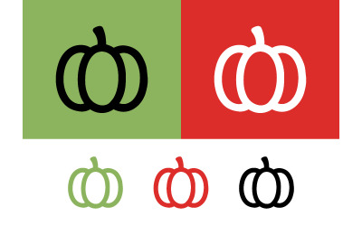 Pumpkin icon simple outline design.