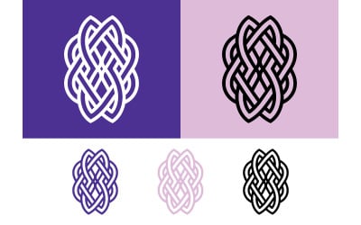 Celtic knot ornate pattern emblem emblem.