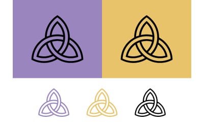 Celtic knot trinity symbol design.