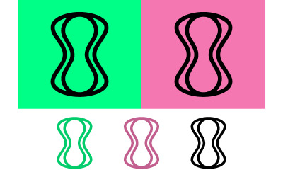 Logo abstrait en forme de huit, représentant l&amp;#39;infini.